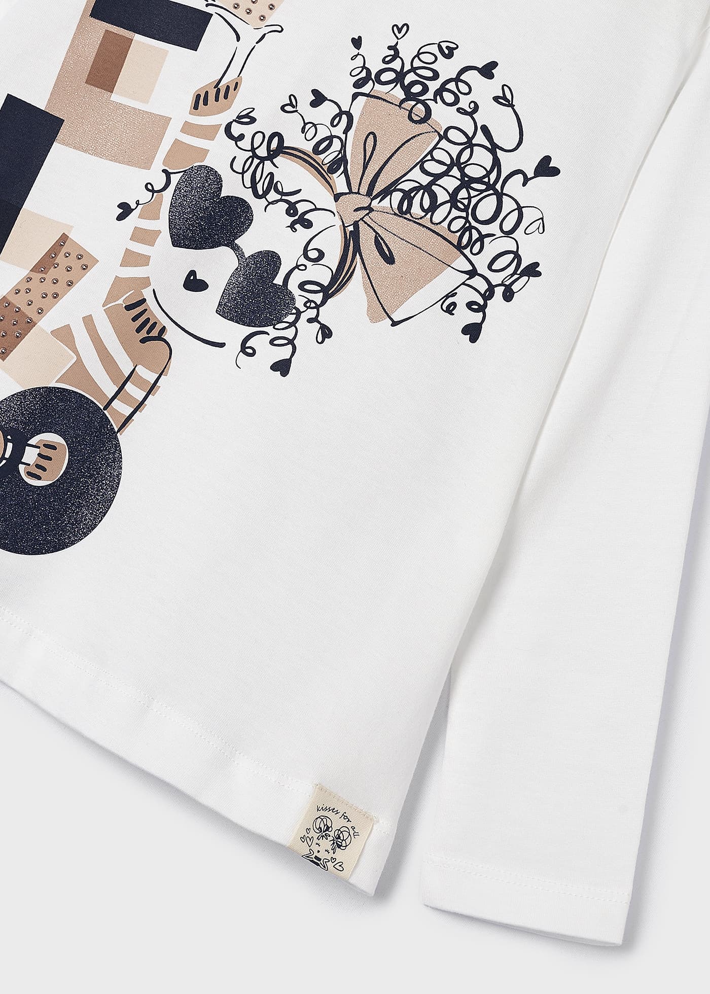 Conjunto de algodão de alta qualidade com duas peças para meninas.