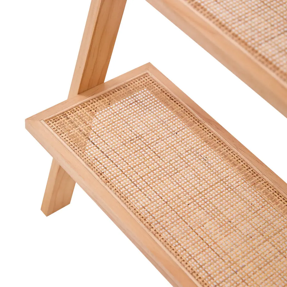 Wandplank Ladder van Massief Natuurlijk Hout