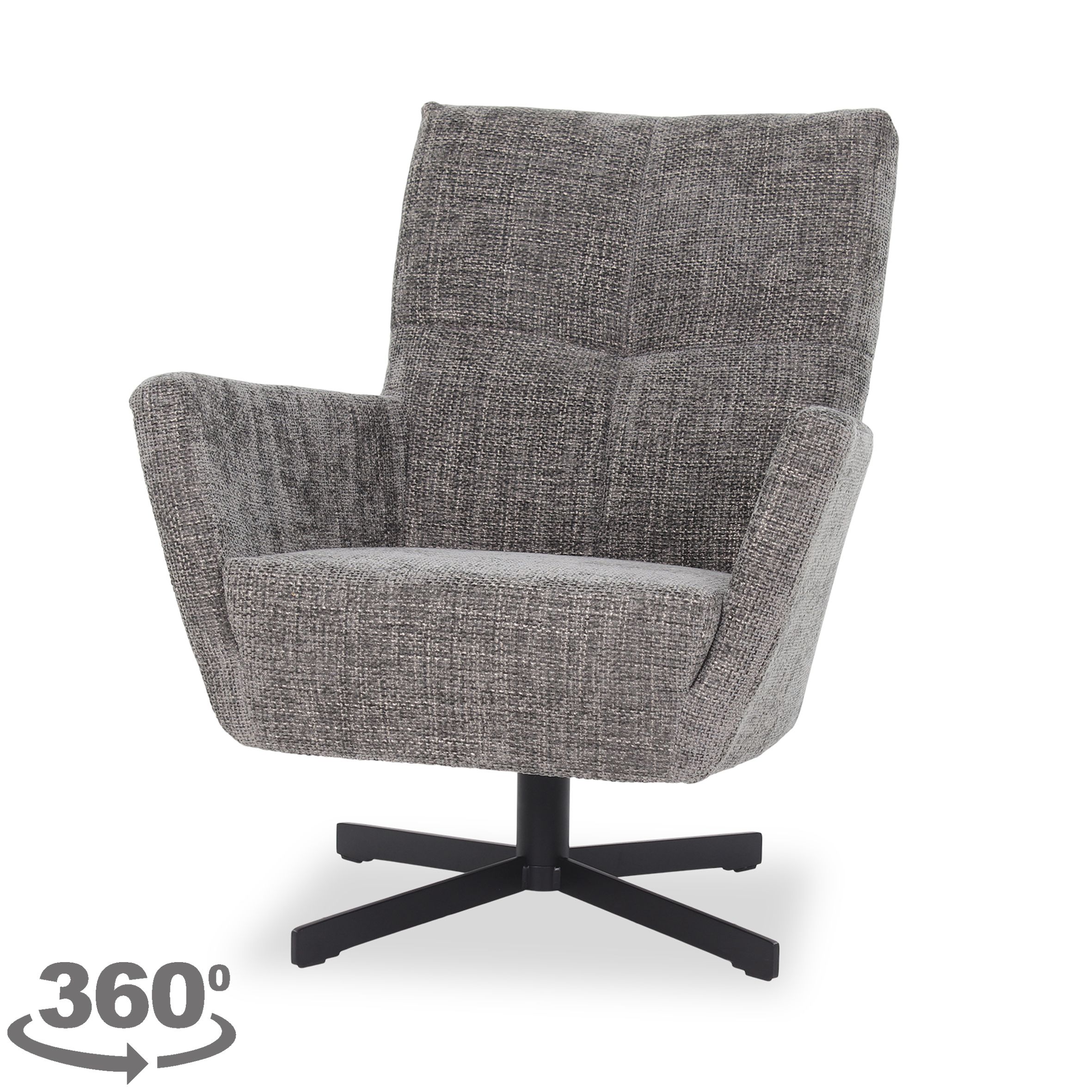 Draaifauteuil Elev B78 x D76 x H89 cm