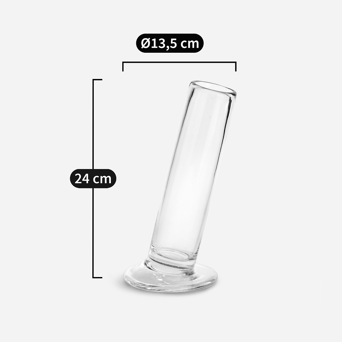 AM.PM<br>Vaso de vidro cilíndrico inclinado H24 cm, Stille