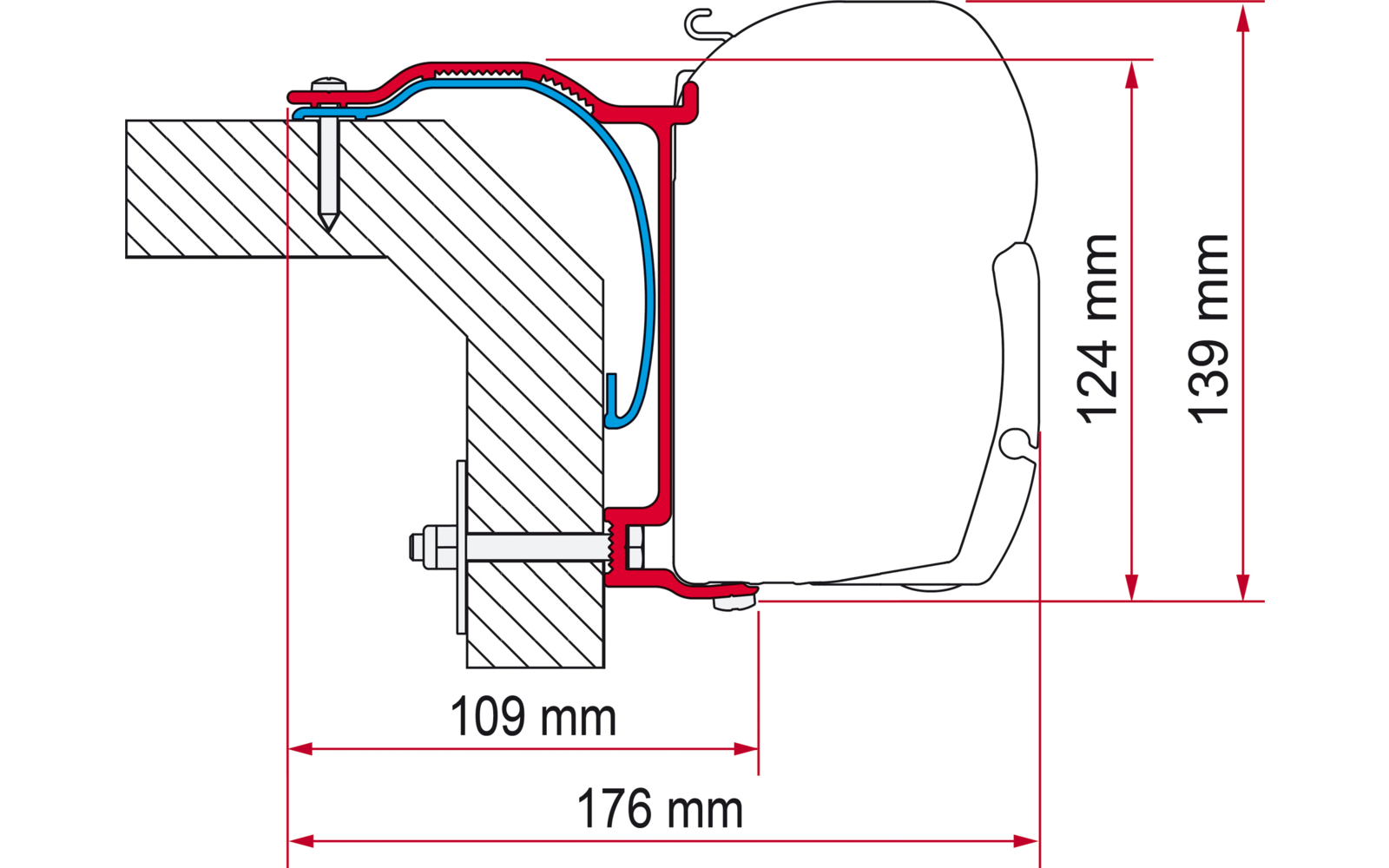 Fiamma Kit Laika X Markisenadapter für Fiamma F45