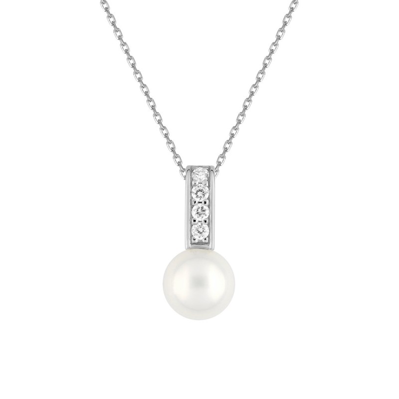Collier Femme - Oxyde de zirconium - Argent 925 - Longueur : 42 cm