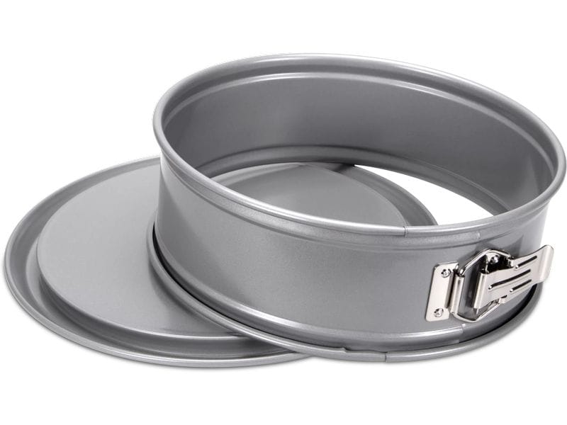 Städter Springform mit Flachboden Silber, 20 cm Backform für Kuchen