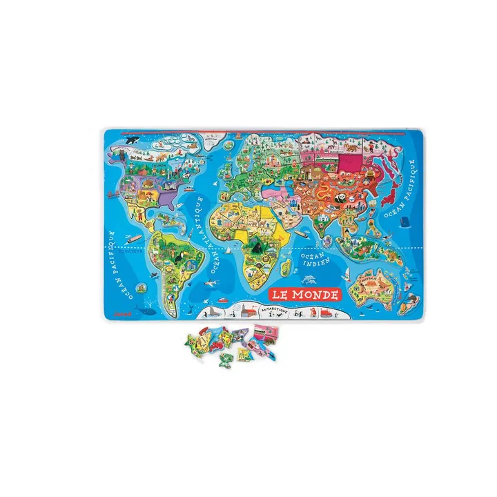 Janod Puzzle magnétique - Monde