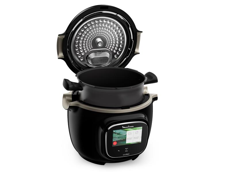 Moulinex Küchenmaschine Cookeo Touch CE9028CH Schwarz Smarter Multikocher mit 13 Kochprogrammen