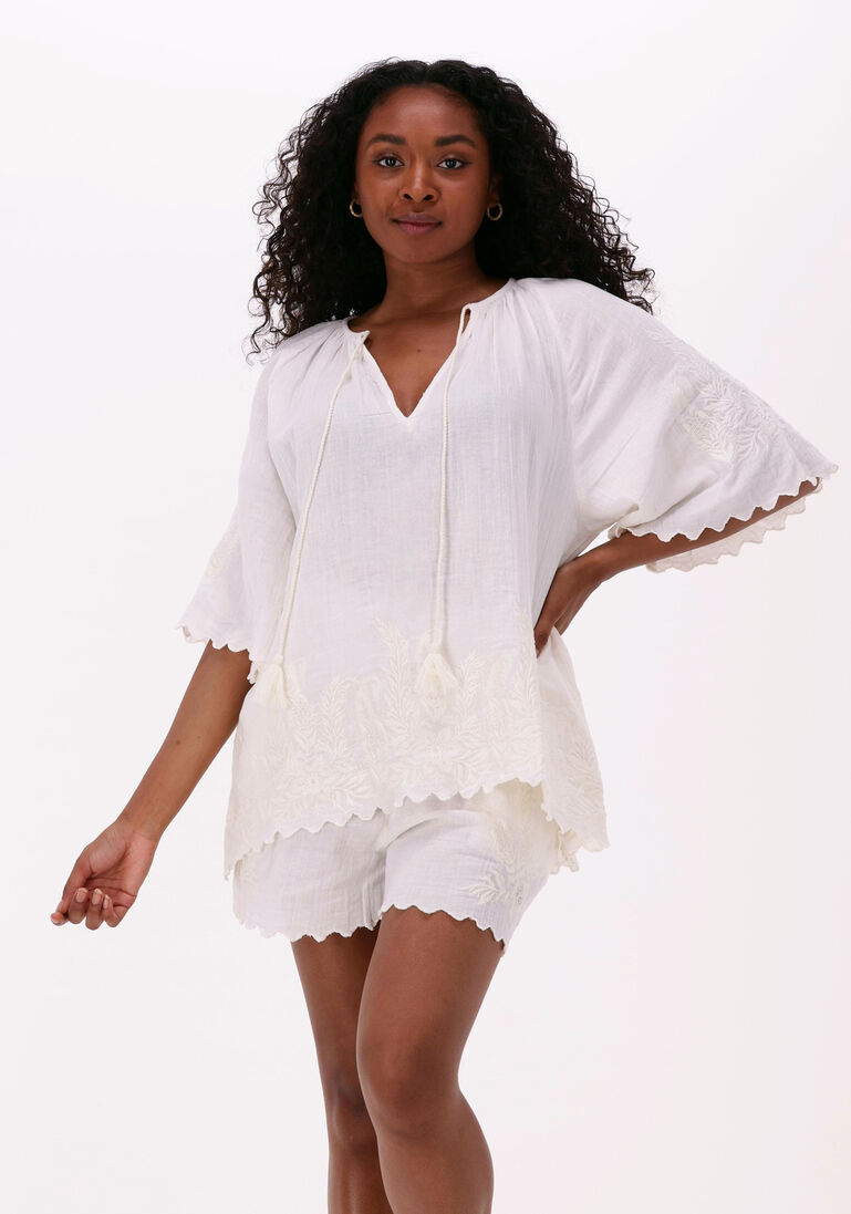 SISSEL EDELBO witte sissel edelbo blouse sandra organic cotton blouse