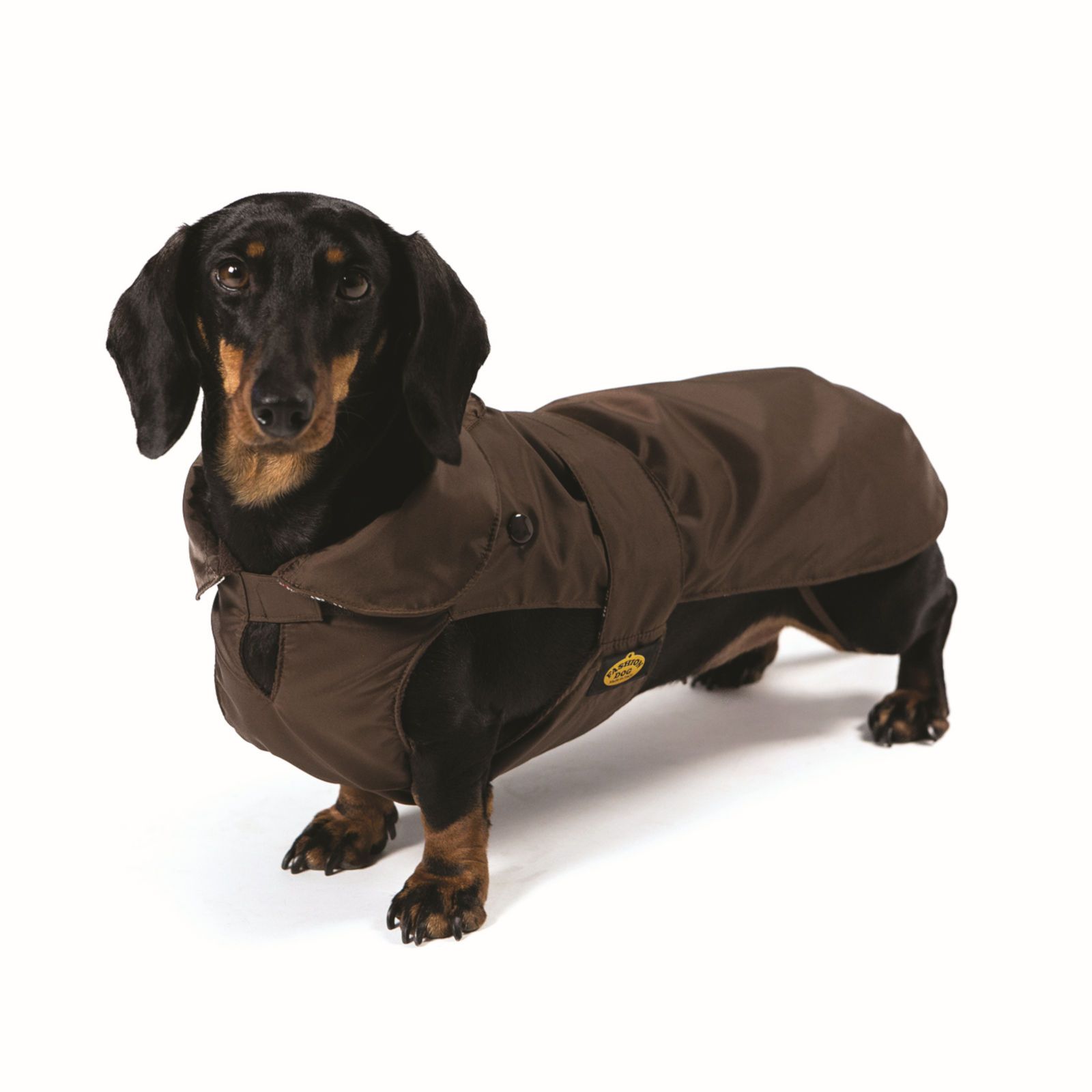 Fashion Dog Hundemantel speziell für Dackel - Braun - 36 cm