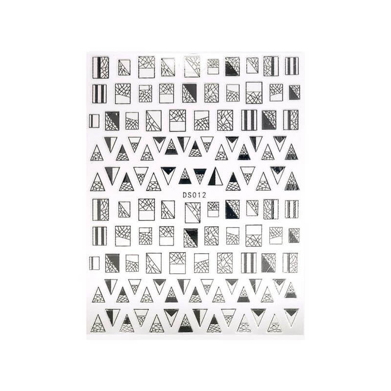 Sticker elastique batik argent Beauty Nails
