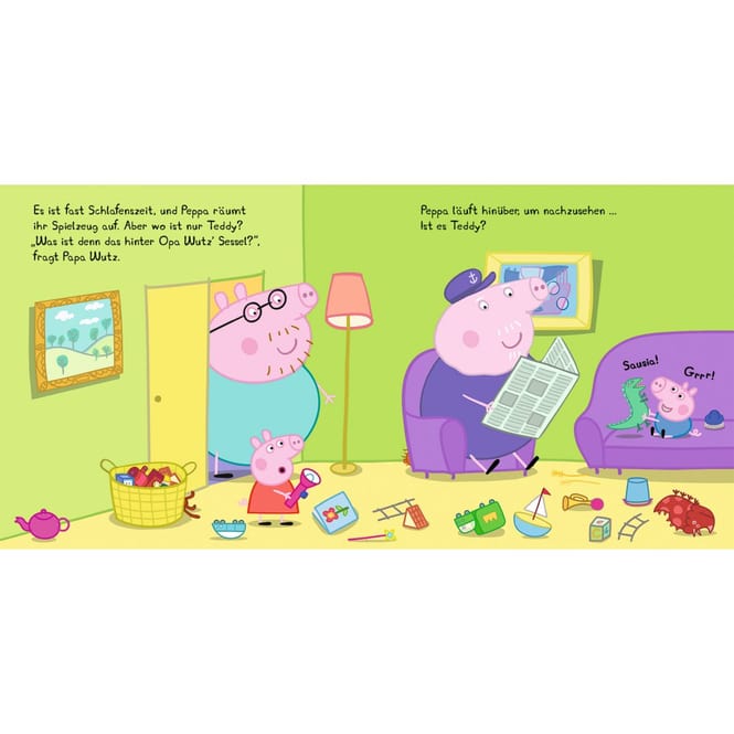 Peppa Wutz - Wo ist Peppas Teddy? - Mein Gutenacht-Klappenbuch