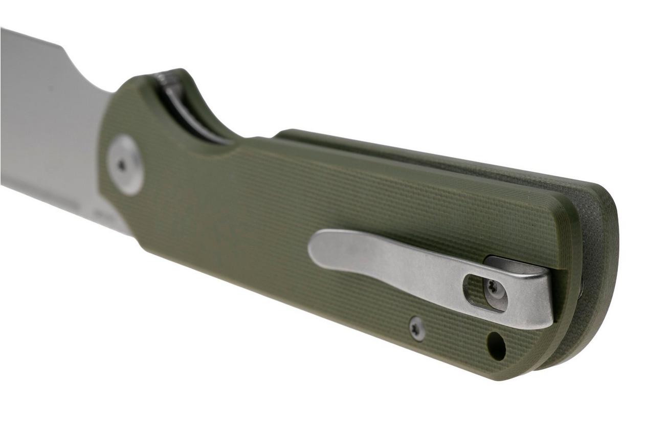 Eutektik Binary BIN-OGSW-R Stonewashed 14C28N, OD Green G10, zakmes