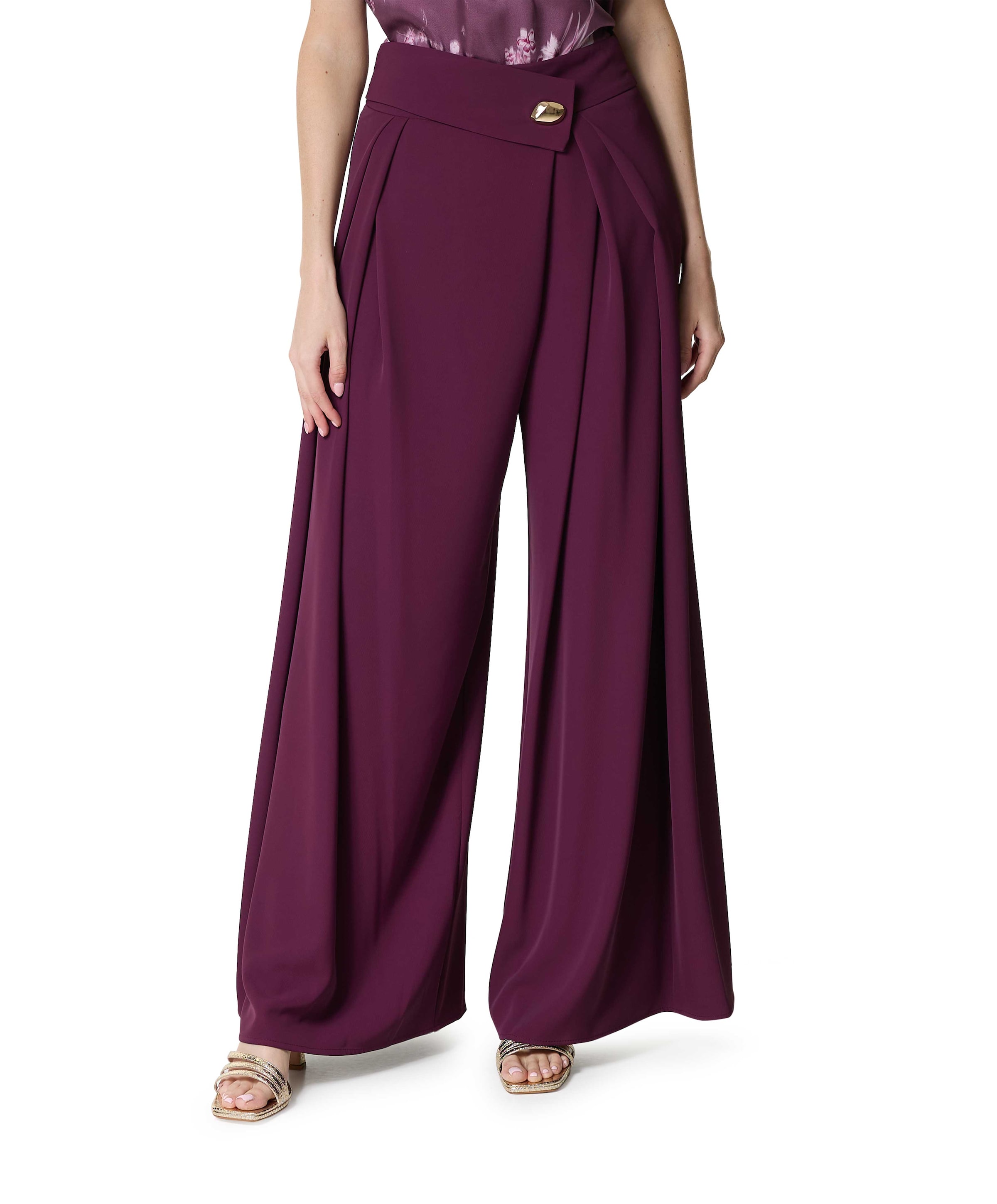 Rinascimento BACI PAREO.F001-P - Pantalone dames broek bordeaux