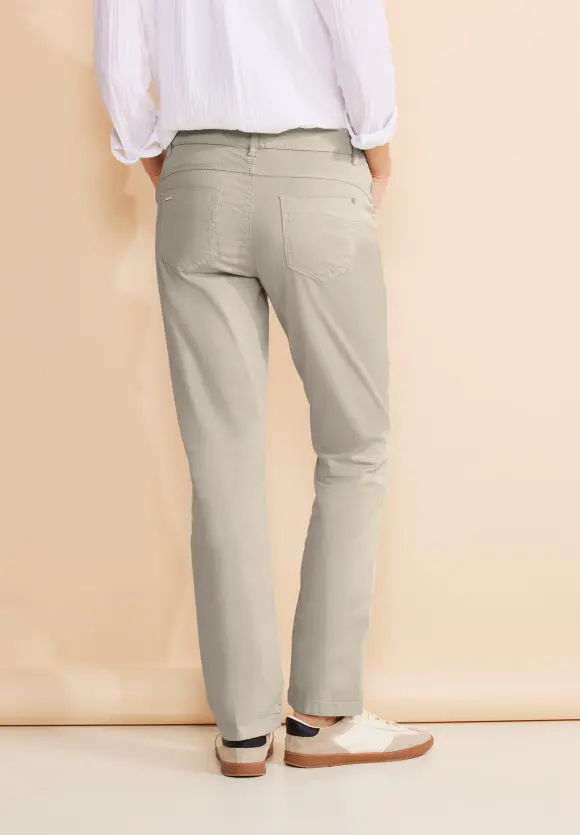 Casual Fit Twill Hose - dolomite stone