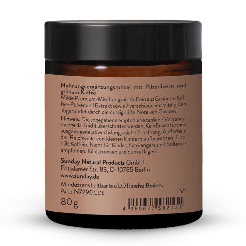 Sunday Natural Products  Noble DarkMushroom Coffee