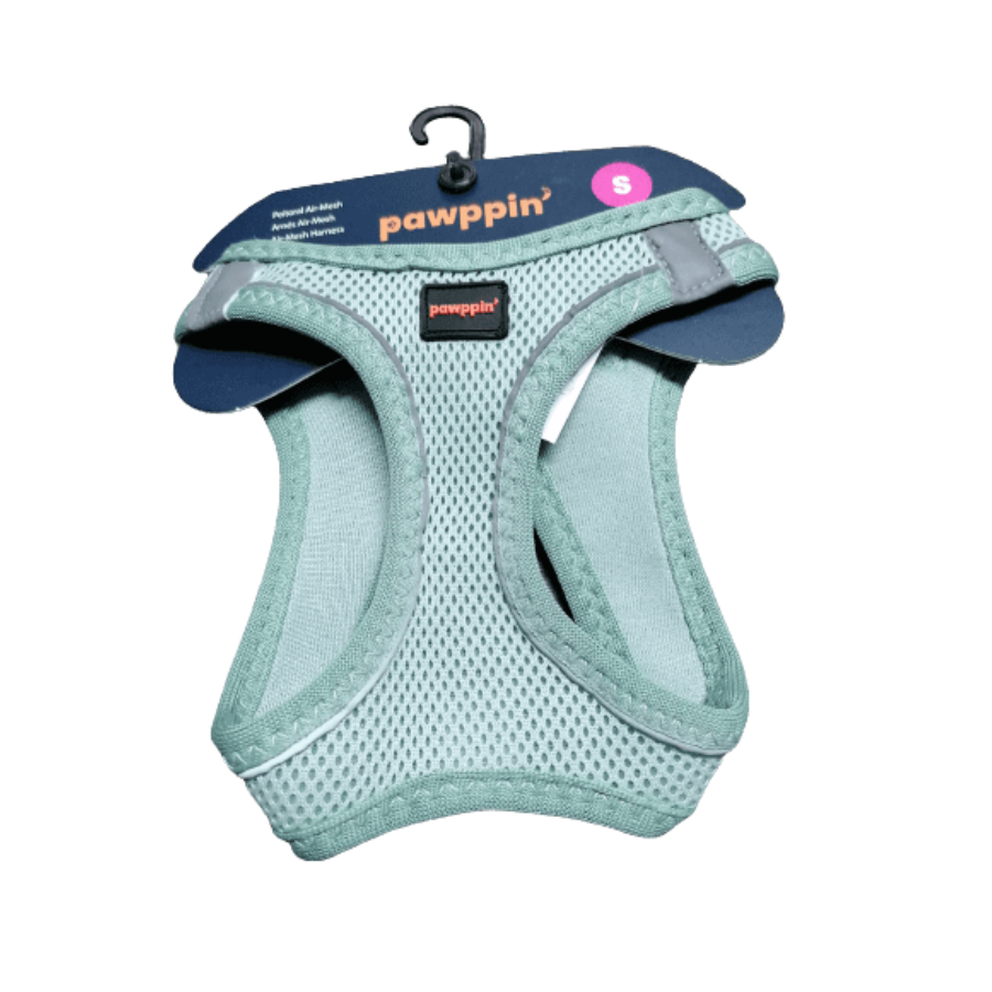 Coleira Pawppin' Air-Mesh Mint M