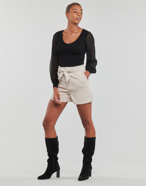 Only - ONLVIOLA HW PB BELT CORD SHORTS TLR - Beige