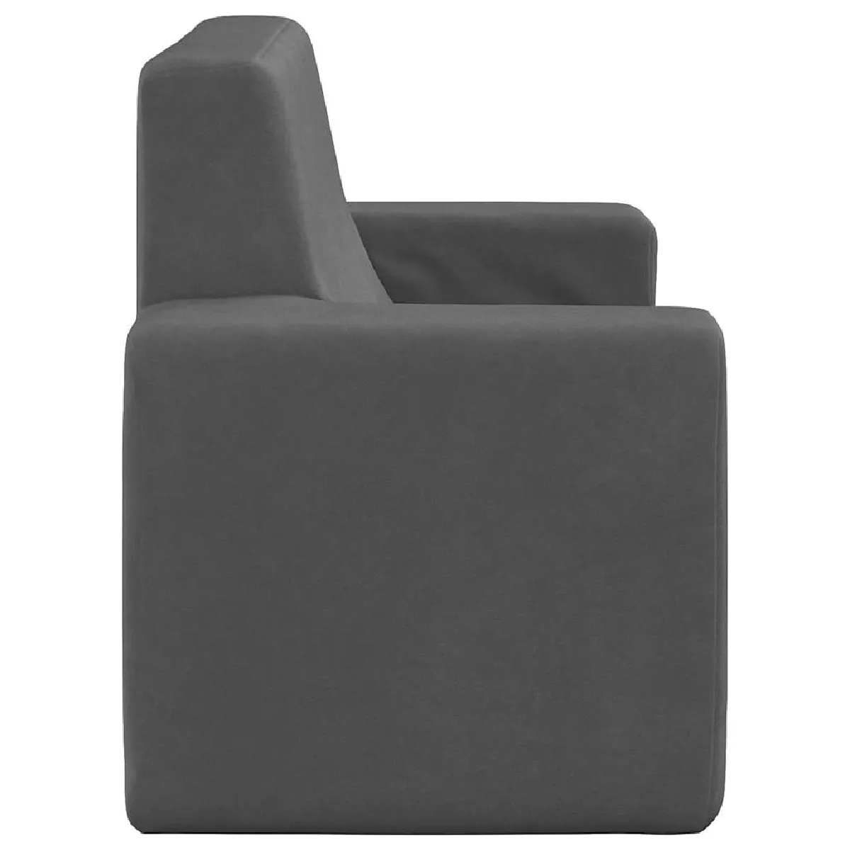 vidaXL Canapé pour enfants 2 places - Anthracite