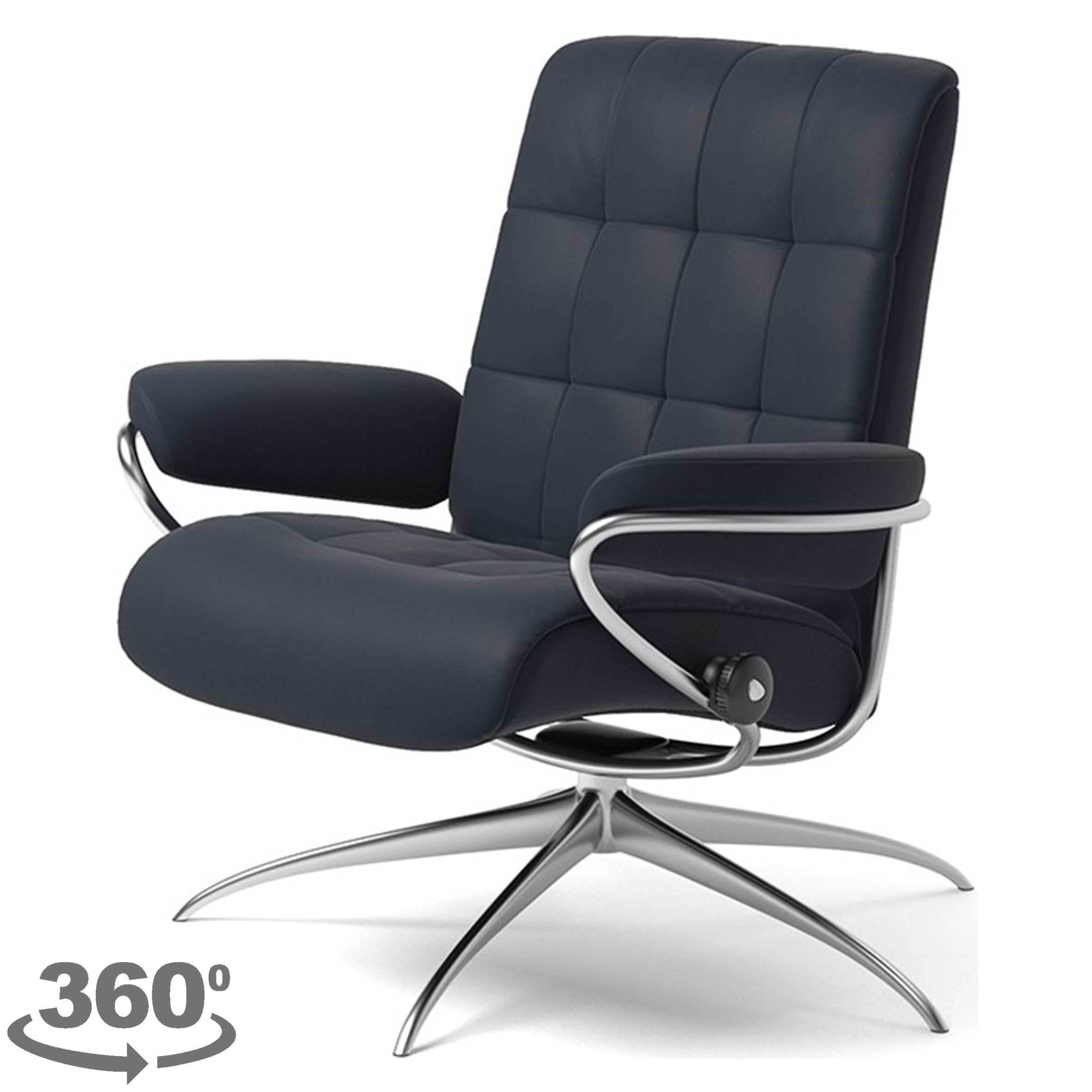 Relaxfauteuil London LowBack  | StresslessB80 x D72 x H86 cm