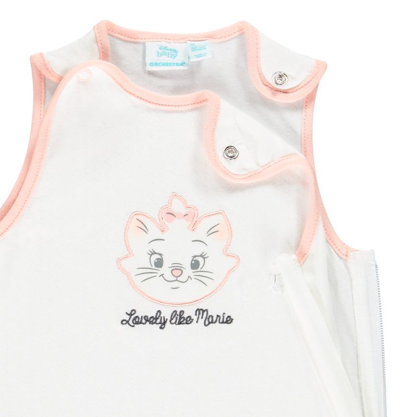 Turbulette sans manches Marie Aristochats pour bébé fille - Ecru