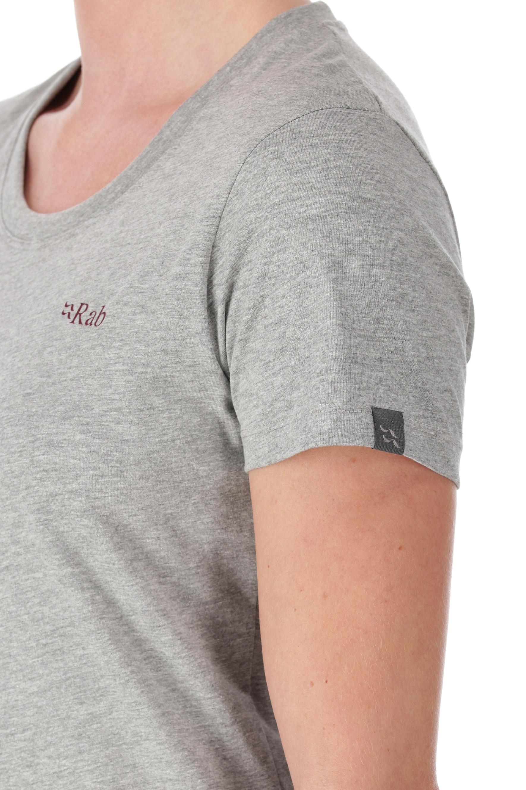 Rab Mountain Peak Tee Womens Grey Marl