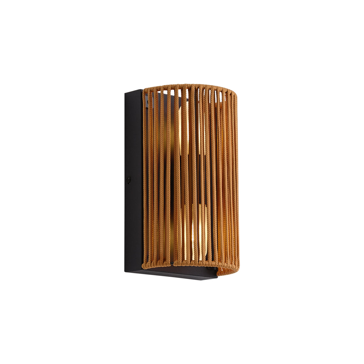 QAZQA Japandi wandlamp oranje met zwart IP44 - Jayla