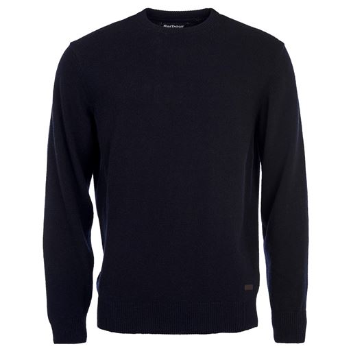 Barbour Essential Patch Crew Striktrøje, Navy, XL