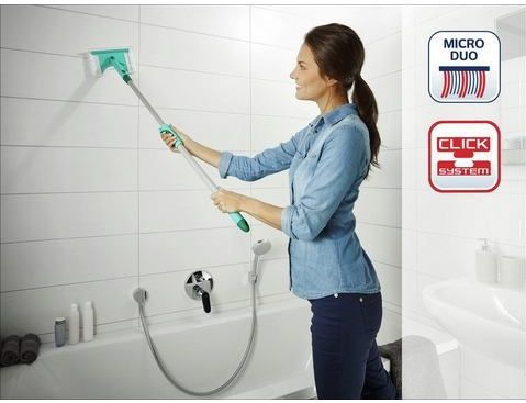 Leifheit - Flexi Pad - Vloerwisser - Grijs - Metaal - Telescoopsteel 80-125 cm