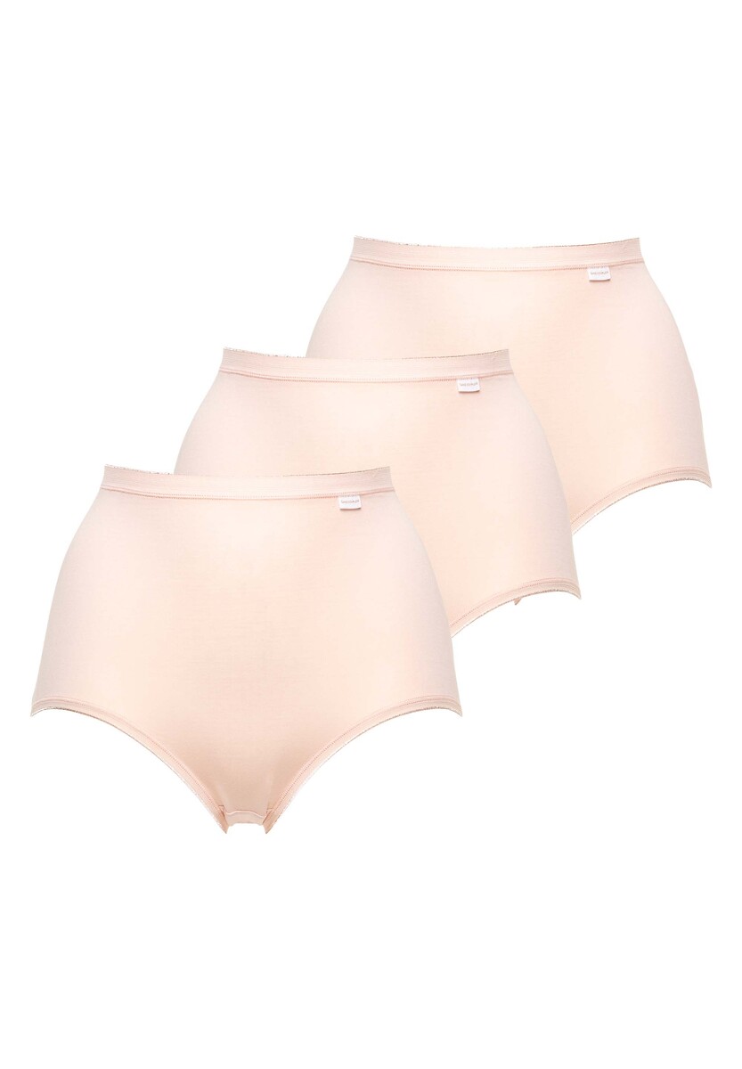 SANS COMPLEXE<br>Conjunto de 3 calcinhas de cintura alta Simplement em algodão orgânico