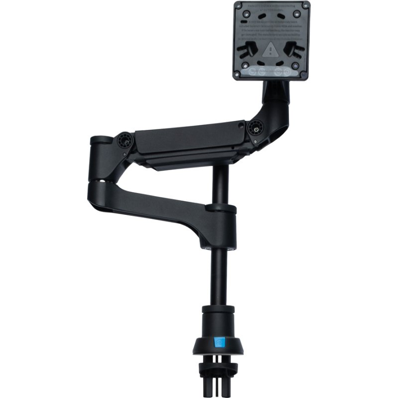 R-Go Tools Bras d'écran R-Go Caparo, bras d'écran réglable avec vérin à gaz, 100% circulaire, capacité de charge de 3 à 9 kg, noir