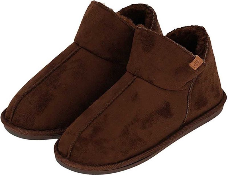 Apollo - Sloffen Heren - Bruin - Suede - 1 Paar Pantoffels