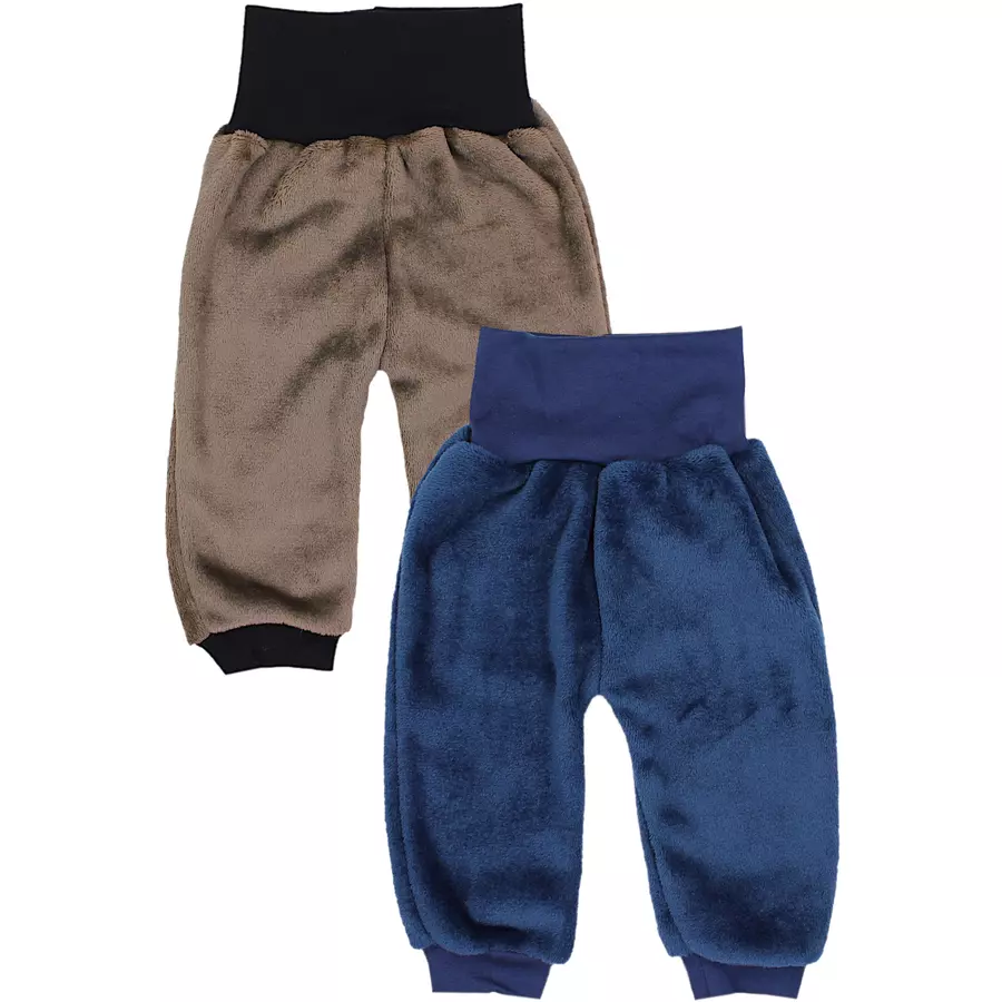 TupTam Baby Unisex Fleece Hose Babyhose Jogginghose Winter Warm blaubraun