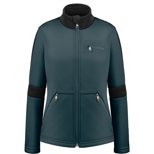 Veste polaire POIVRE BLANC INTERLOCK FLEECE JACKET EVER GREEN