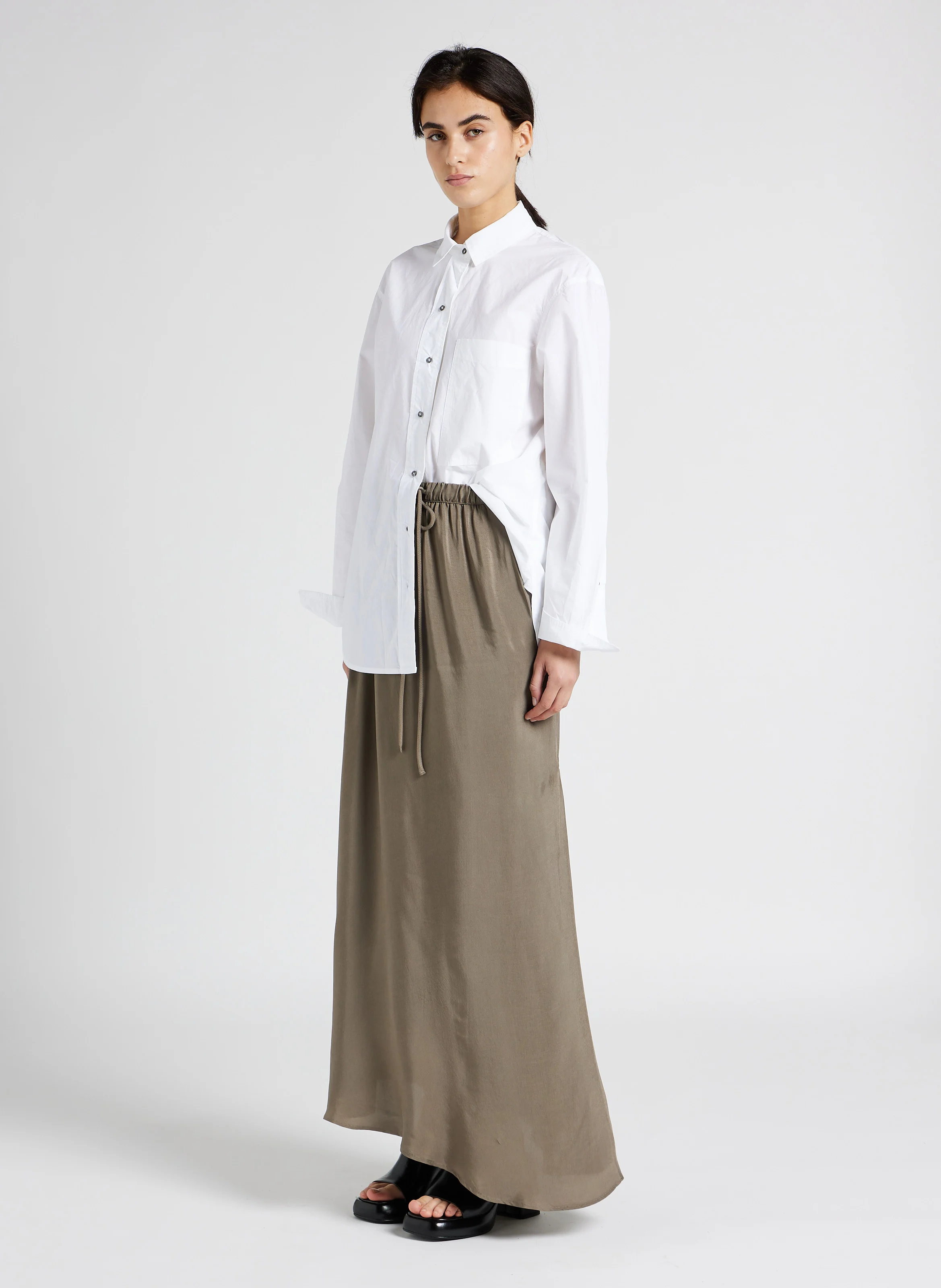 HERMANN - Chemise ample col classique en coton| Blanc