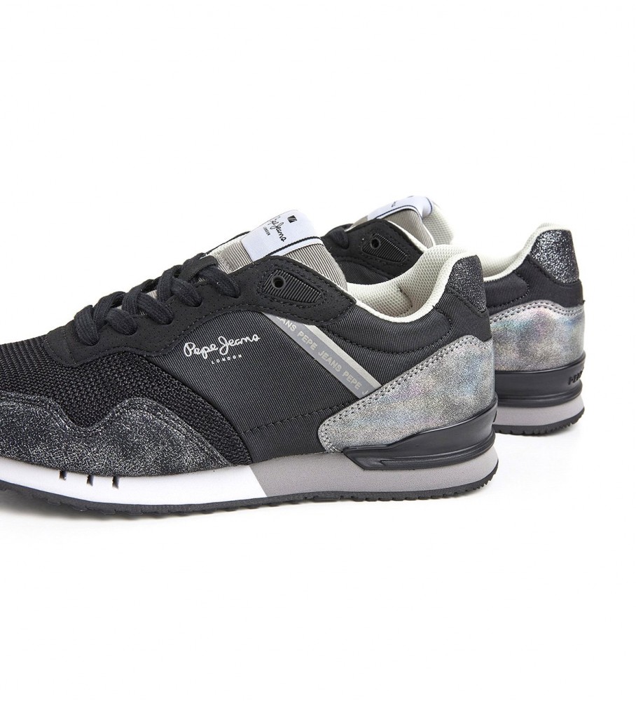 Tênis pretos Pepe Jeans London Smart W