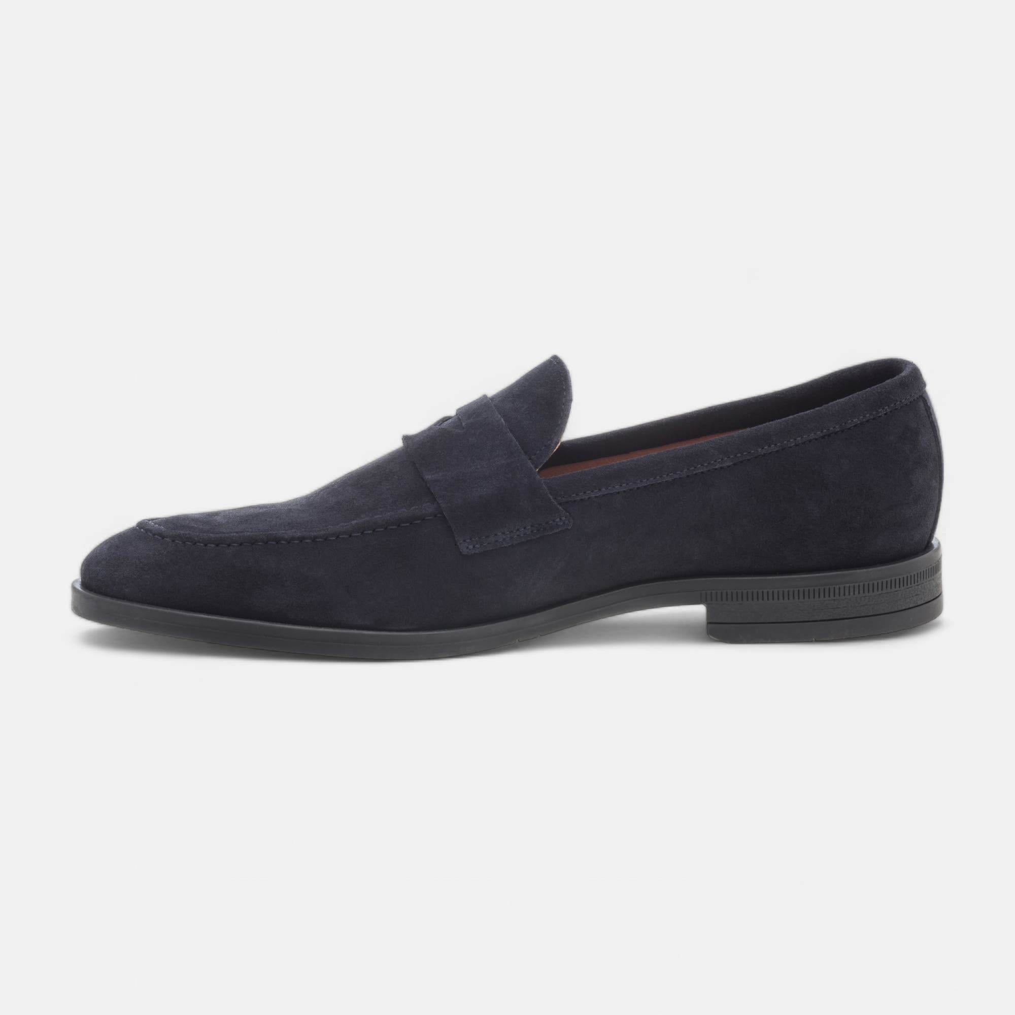 Mocassins Homme en cuir bleu marine