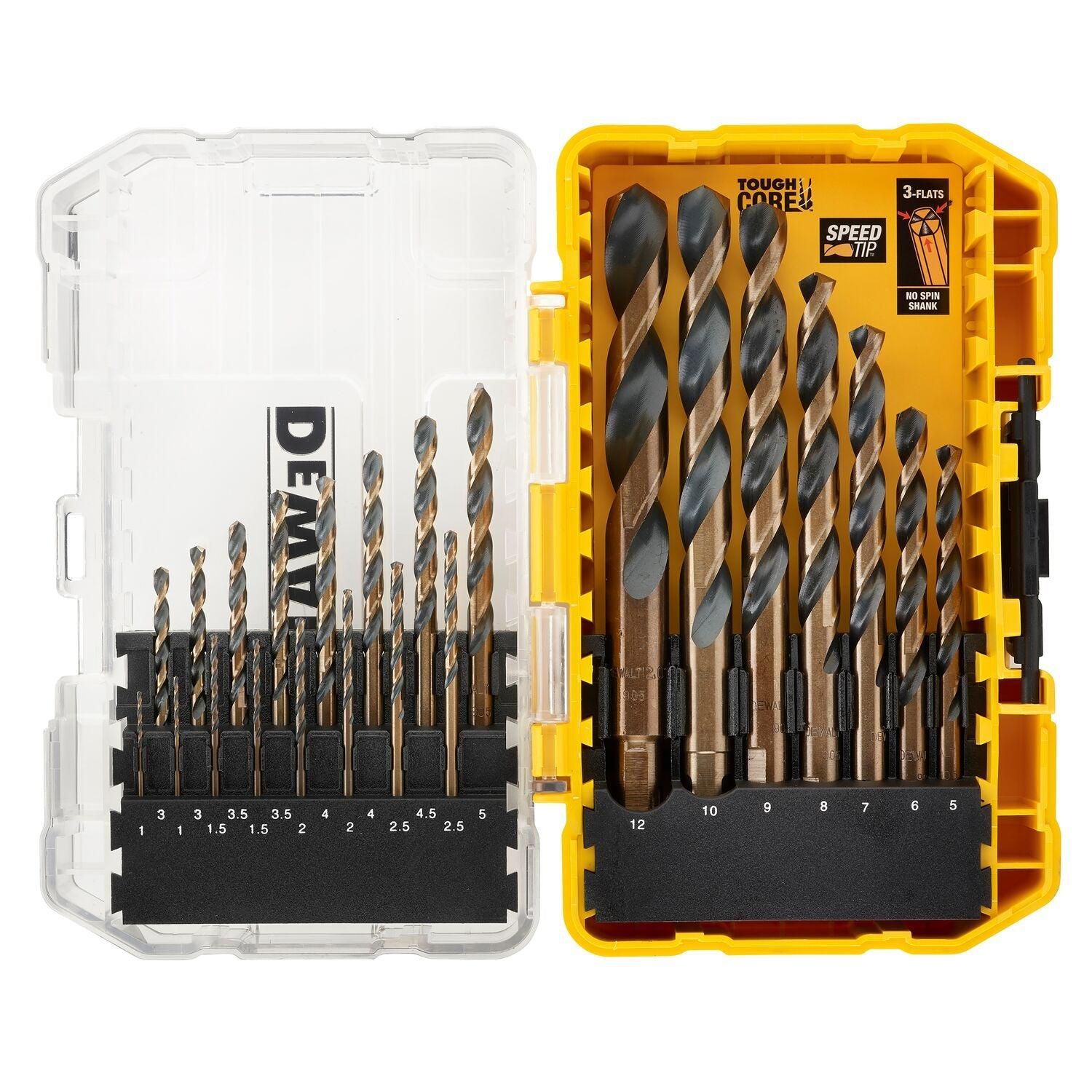 DeWALT DT70729 EXTREME™ Black&Gold Metaalborenset 23-delig in TOUGH CASE
