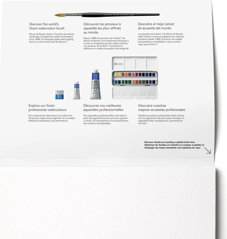 Winsor & Newton - Akvarelpapir - 300G 23X30,5 CM - 20 Sider
