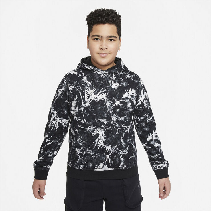 Nike Sportswear Printed French Terry Haettetroje Sort