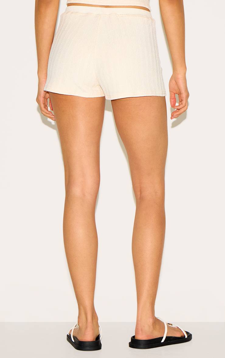 Butter Yellow Short Micro Texturé
