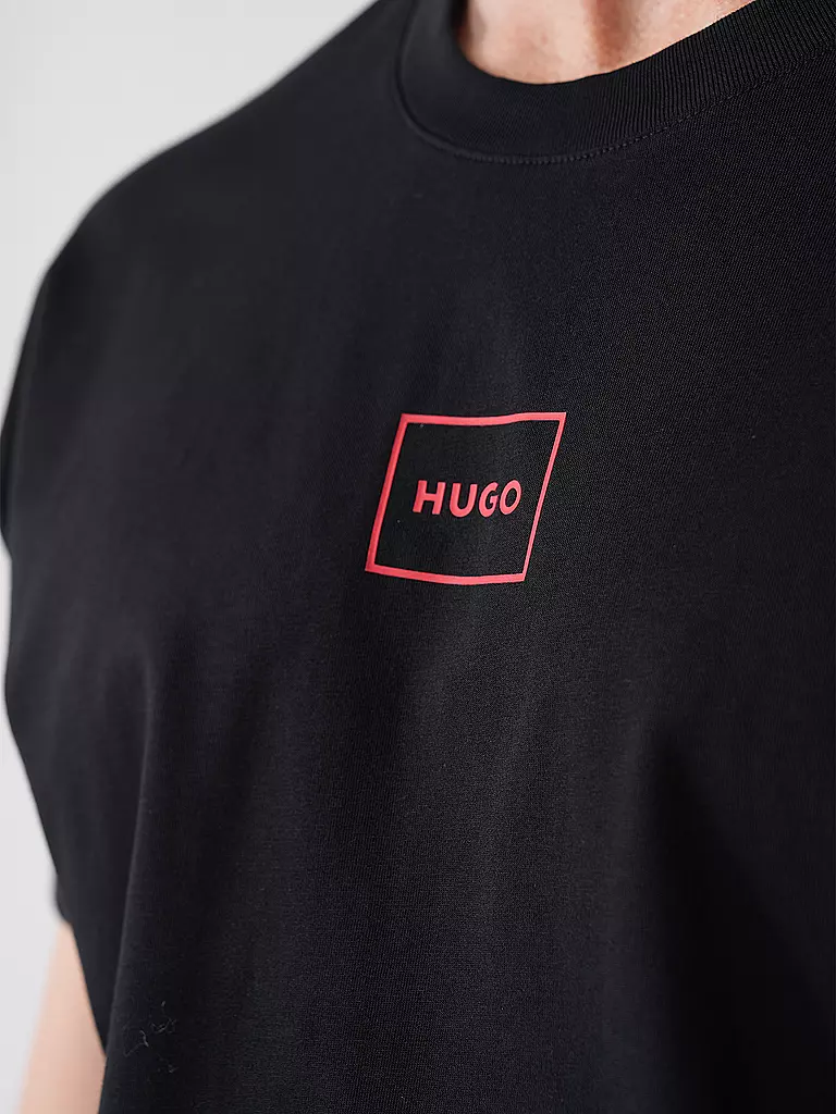 HUGO Loungewear Shirt LAZE schwarz