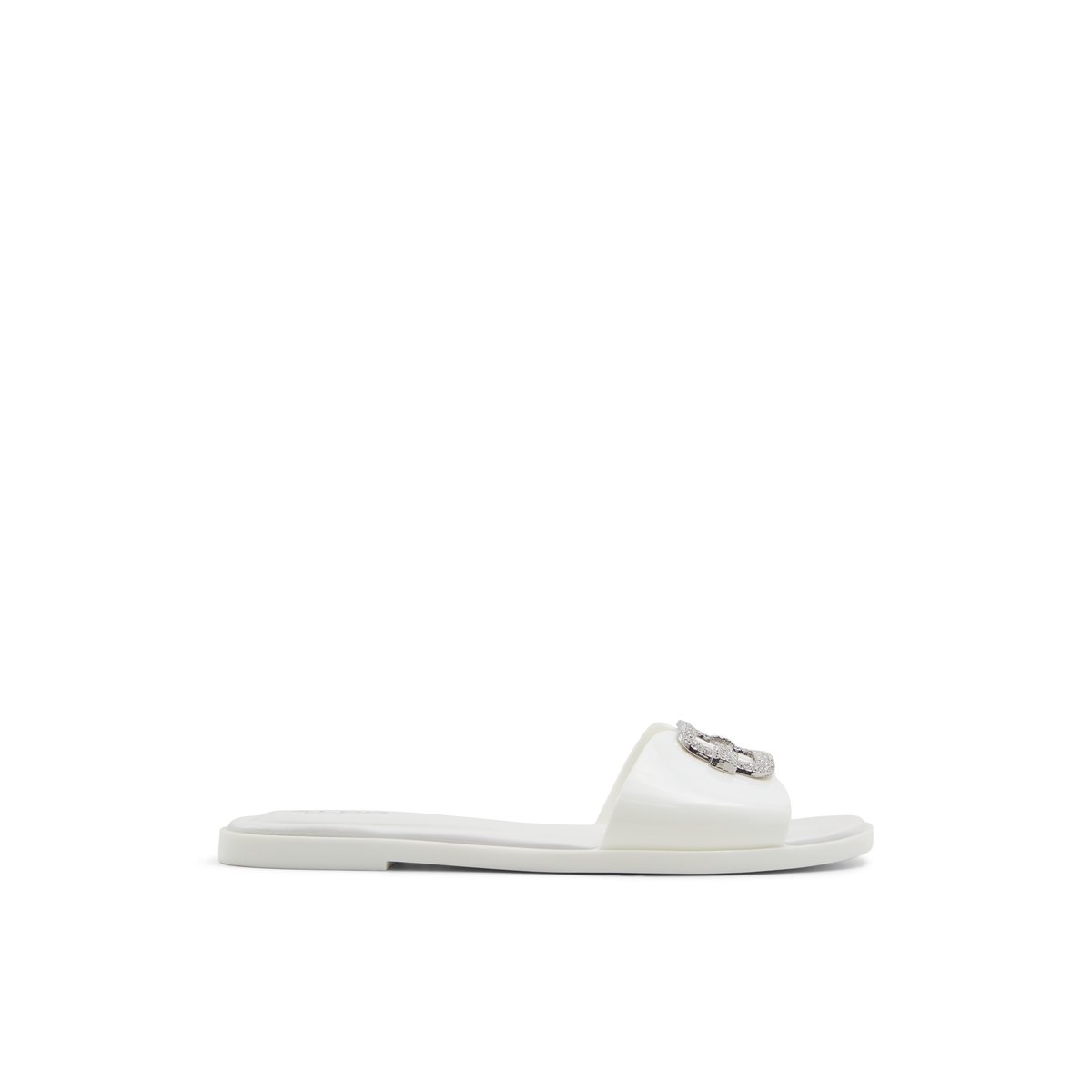 ALDO-Jellycious-l-Sandales à glissière - Talon plat - Blanc
