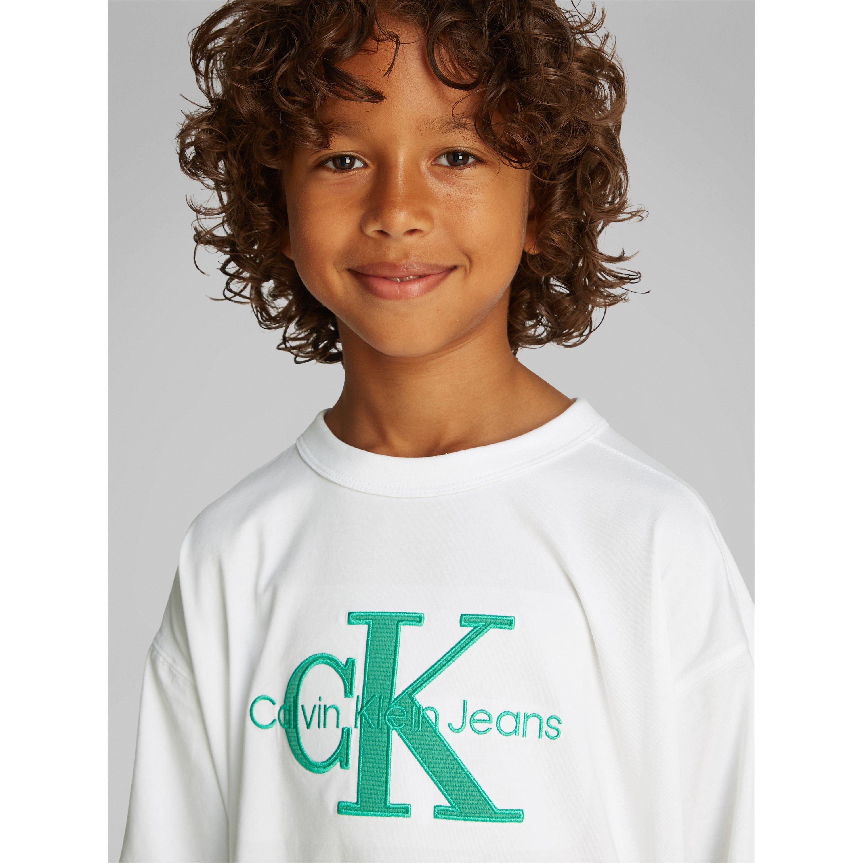 Calvin Klein Jeans OTTOMAN APPLIQUE MONO T-SHIRT