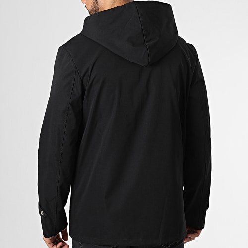 Veste Capuche Zippée Noir