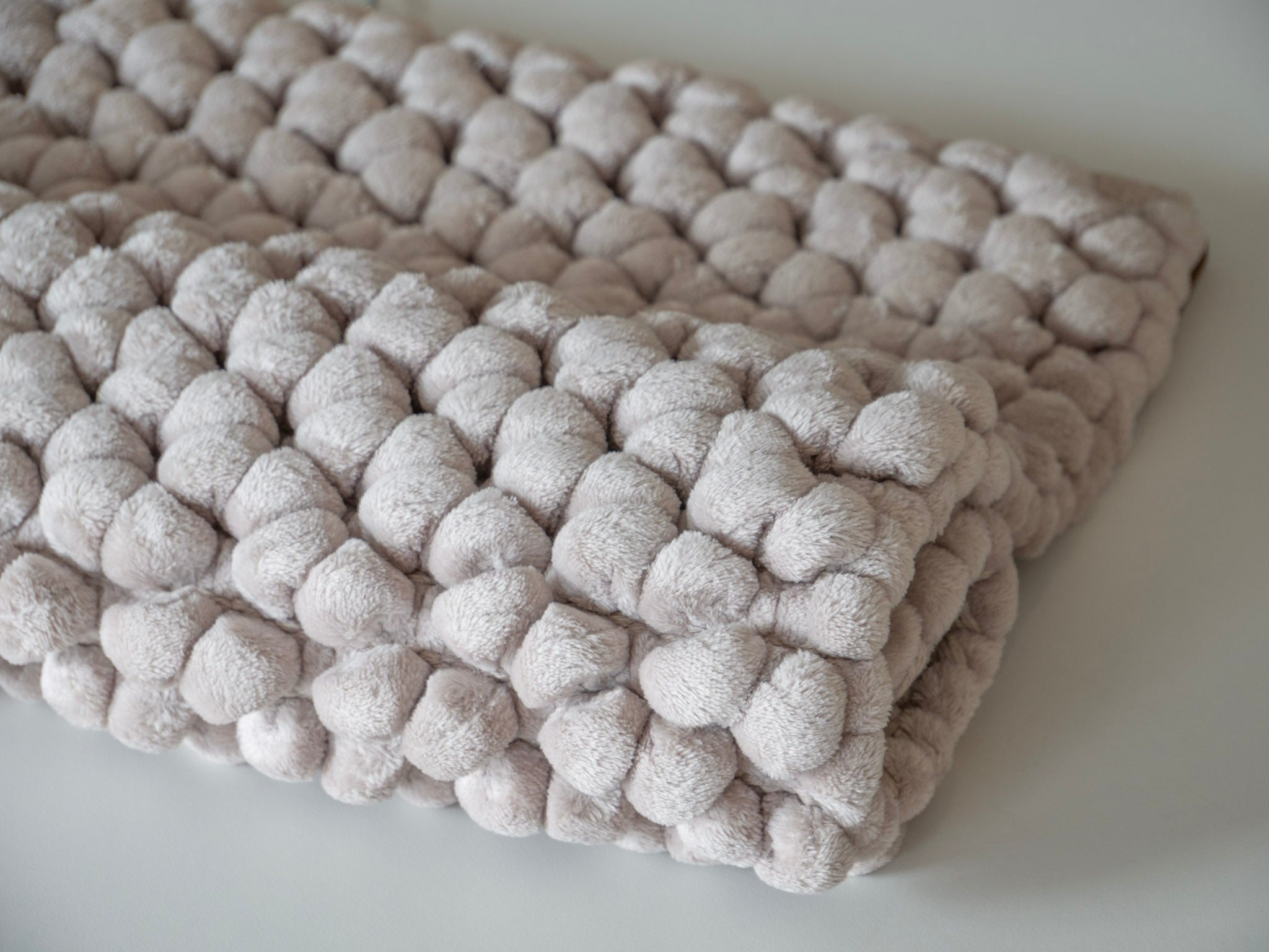 Onyx Badmat Greige | 60 x 60 cm | Beige | Grijs | Polyester | Katoen