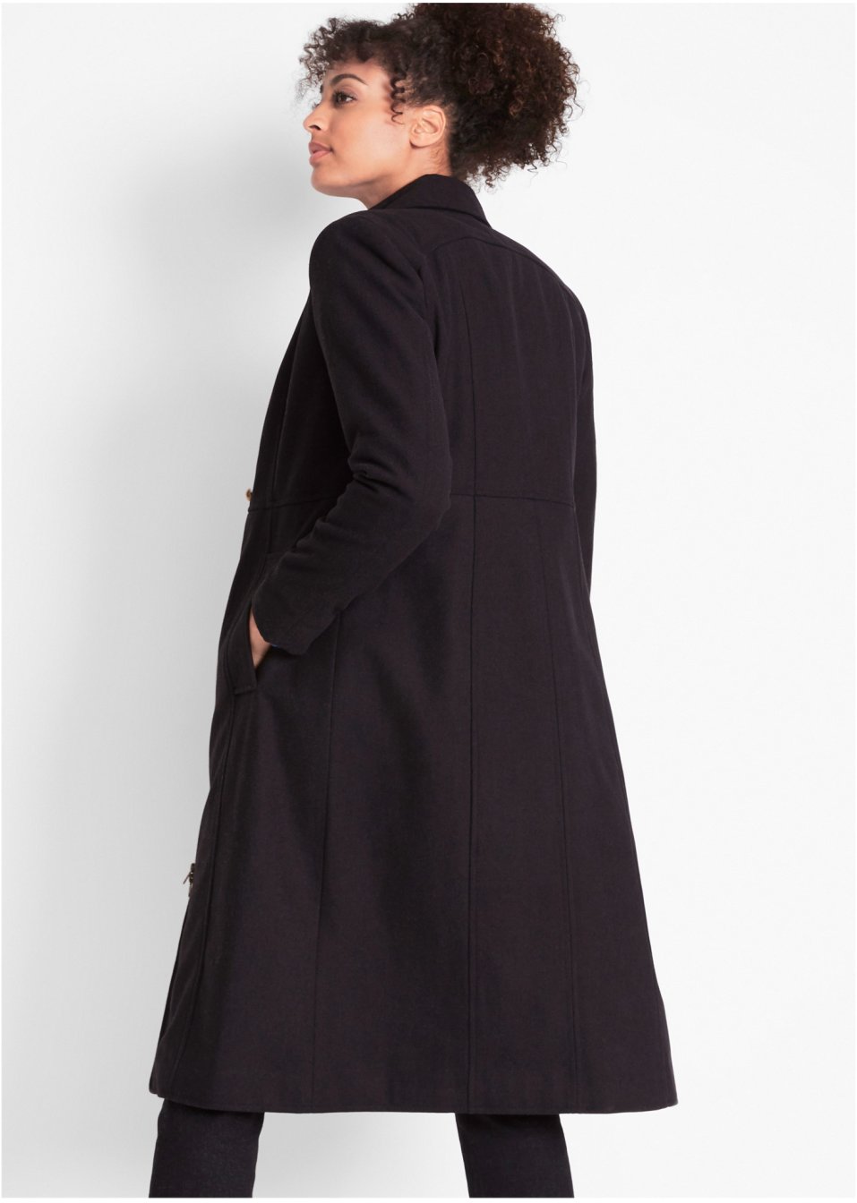 Manteau style militaire avec teneur en laine