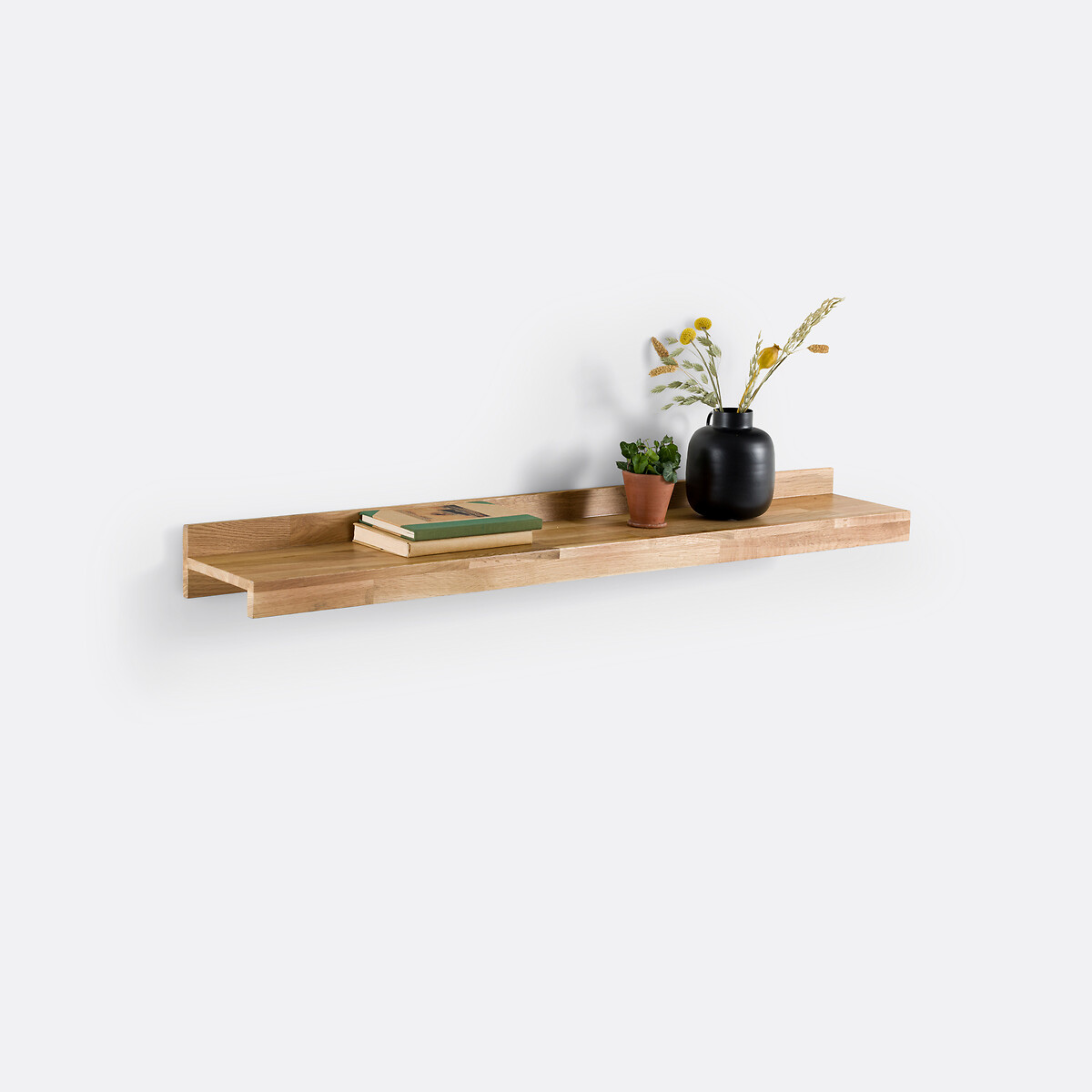 LA REDOUTE INTERIEURS<br>Prateleira de parede em carvalho maciço, 120 cm, Hiba