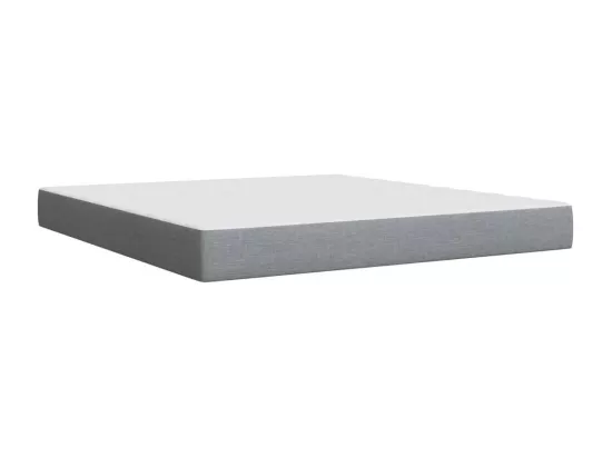 Sommier à lattes de lit avec matelas Gris clair 180x200cm Tissu