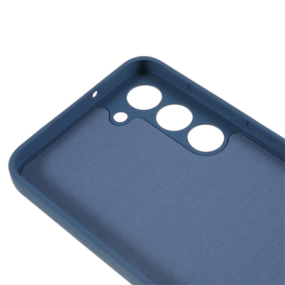 Samsung Galaxy S23 5G Gummi Case Hülle mit Kameraschutz - Blau (Matt)
