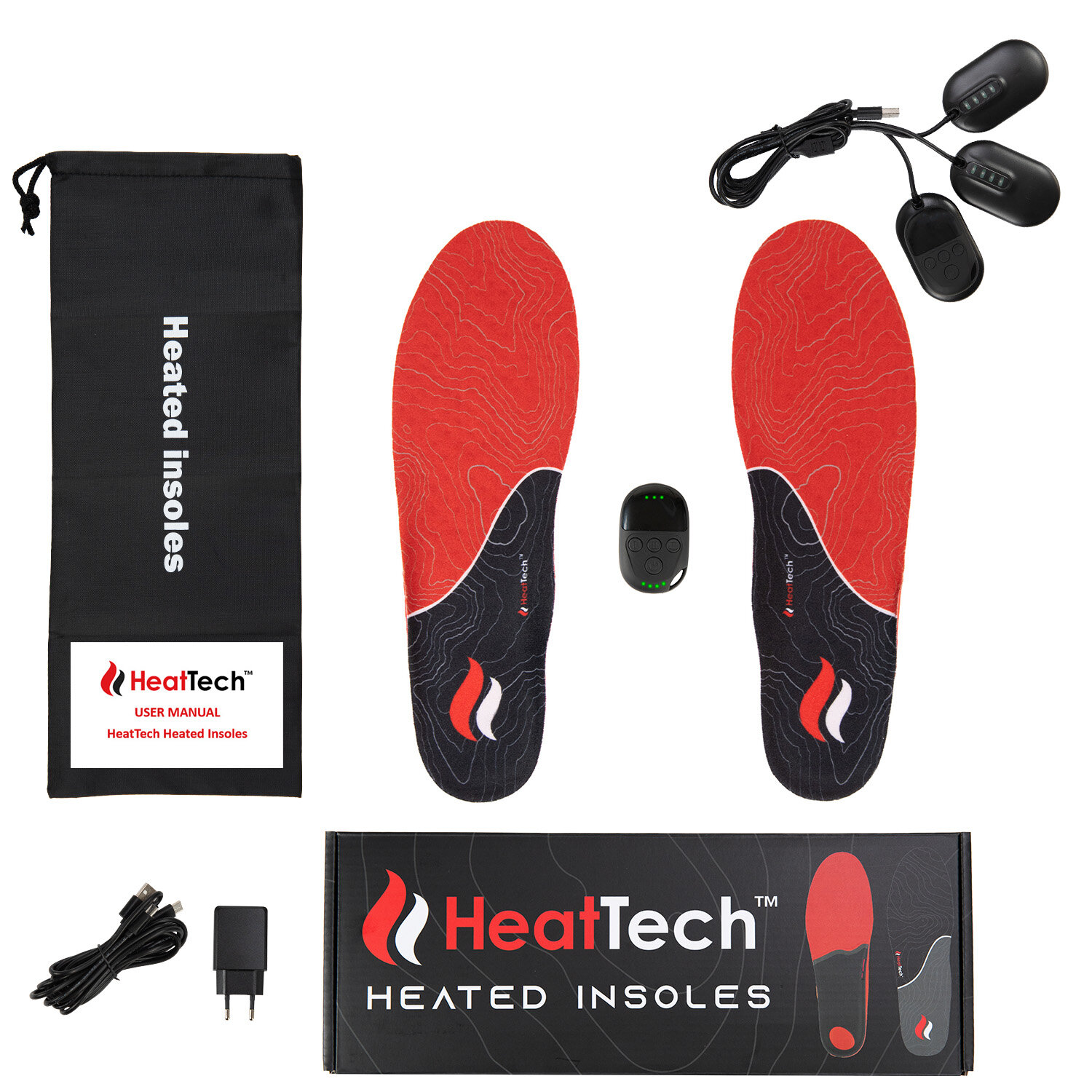 HeatTech Oppladbare Varmesåler<br>Varm med et knappetrykk