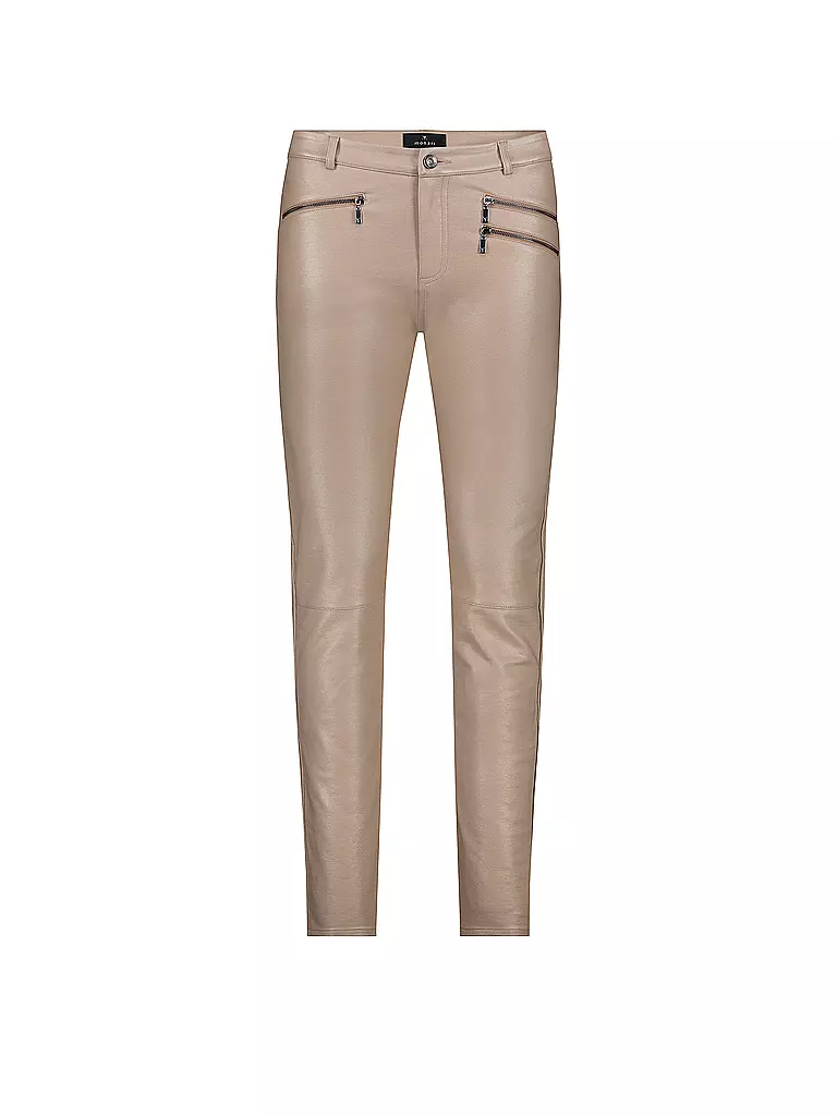 MONARI Hose in Lederoptik  camel