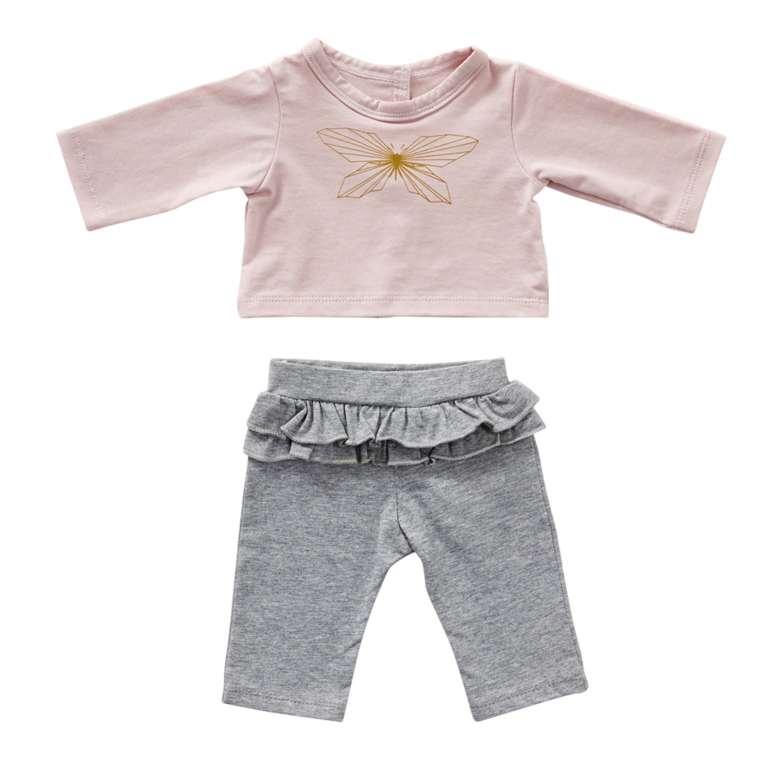Puppenhose und T-Shirt Schmetterling (30-35 cm)